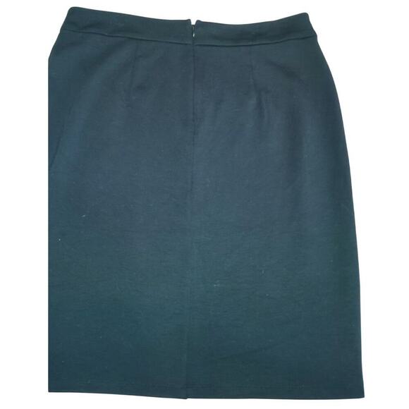 Liz Claiborne Black Pleated Skirt Women’s Size 10 Zipper Back Career Skirt NWT - Picture 6 of 12